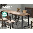 Mefunb 2x Coffee Dining Steel Table Legs 71x50CM Industrial Vintage Bench Metal Box Mefunb 2x Coffee Dining Steel Table Legs 71x50CM Industrial Vintage Bench Metal Box