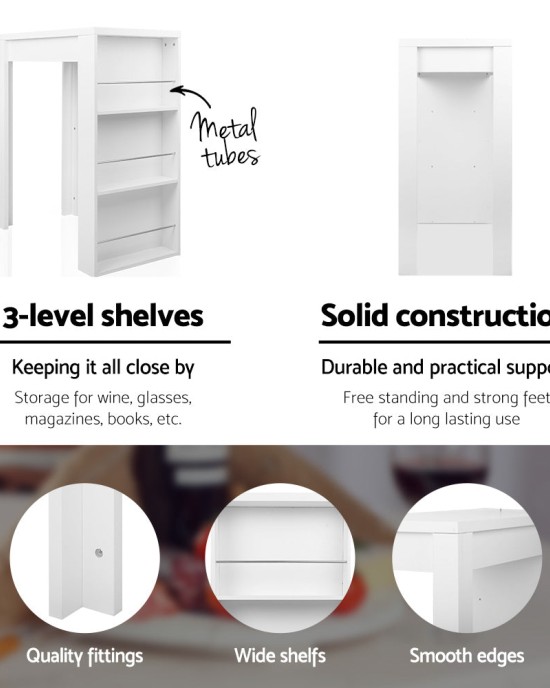 Mefunb 3 Level Storage Bar Table