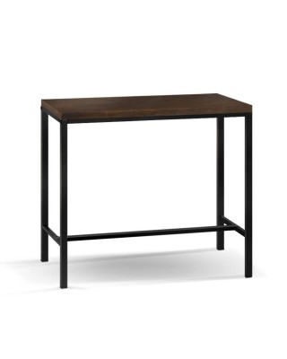 Mefunb Alex Bar Table – Dark Brown and Black