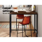 Mefunb Alex Bar Table – Dark Brown and Black Mefunb Alex Bar Table – Dark Brown and Black
