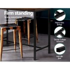 Mefunb Alex Bar Table – Dark Brown and Black Mefunb Alex Bar Table – Dark Brown and Black