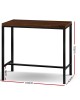 Mefunb Alex Bar Table – Dark Brown and Black