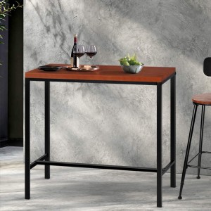 Mefunb Alex Bar Table – Walnut and Black