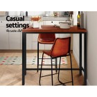 Mefunb Alex Bar Table – Walnut and Black Mefunb Alex Bar Table – Walnut and Black