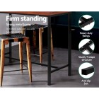 Mefunb Alex Bar Table – Walnut and Black Mefunb Alex Bar Table – Walnut and Black