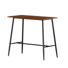 Mefunb Bar Table Industrial Dining Desk High Wood Kitchen Shelf Wooden Cafe Pub Mefunb Bar Table Industrial Dining Desk High Wood Kitchen Shelf Wooden Cafe Pub