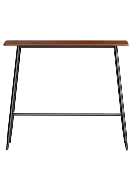 Mefunb Bar Table Industrial Dining Desk High Wood Kitchen Shelf Wooden Cafe Pub