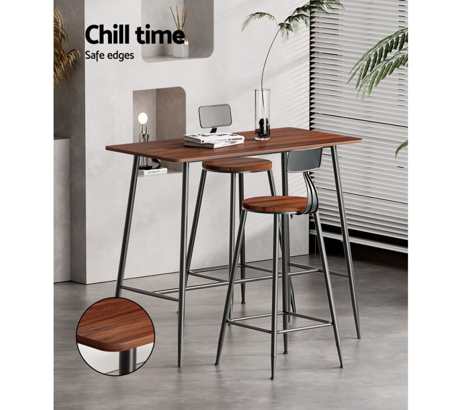 Mefunb Bar Table Industrial Dining Desk High Wood Kitchen Shelf Wooden Cafe Pub Mefunb Bar Table Industrial Dining Desk High Wood Kitchen Shelf Wooden Cafe Pub