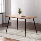 Mefunb Dining Table 4 Seater Kitchen Cafe Wooden Table Rectangular 120CM Mefunb Dining Table 4 Seater Kitchen Cafe Wooden Table Rectangular 120CM