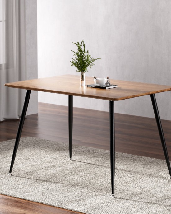 Mefunb Dining Table 4 Seater Kitchen Cafe Wooden Table Rectangular 120CM