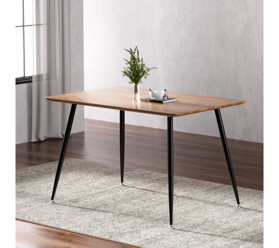 Mefunb Dining Table 4 Seater Kitchen Cafe Wooden Table Rectangular 120CM Mefunb Dining Table 4 Seater Kitchen Cafe Wooden Table Rectangular 120CM