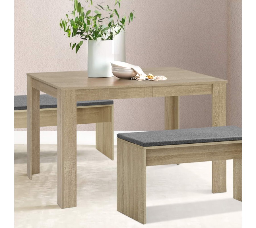 Mefunb Dining Table 4 Seater Wooden Kitchen Tables Oak 120cm Cafe Restaurant Mefunb Dining Table 4 Seater Wooden Kitchen Tables Oak 120cm Cafe Restaurant