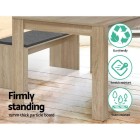 Mefunb Dining Table 4 Seater Wooden Kitchen Tables Oak 120cm Cafe Restaurant Mefunb Dining Table 4 Seater Wooden Kitchen Tables Oak 120cm Cafe Restaurant