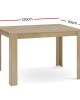 Mefunb Dining Table 4 Seater Wooden Kitchen Tables Oak 120cm Cafe Restaurant