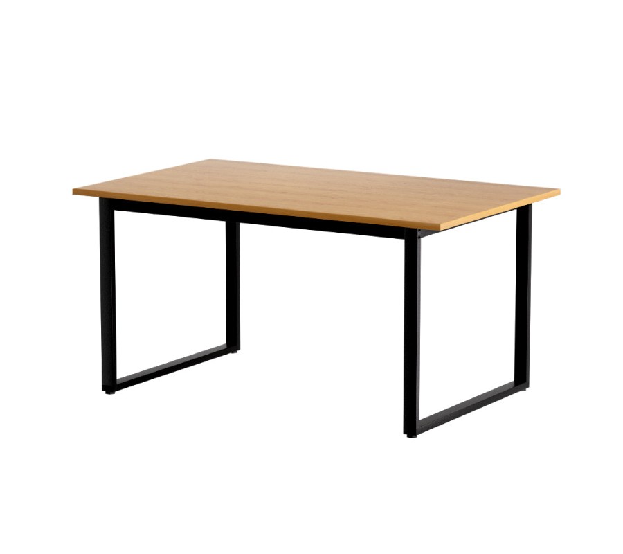 Mefunb Dining Table 6 Seater Kitchen Cafe Rectangular Wooden Table 150CM Mefunb Dining Table 6 Seater Kitchen Cafe Rectangular Wooden Table 150CM