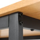 Mefunb Dining Table 6 Seater Kitchen Cafe Rectangular Wooden Table 150CM Mefunb Dining Table 6 Seater Kitchen Cafe Rectangular Wooden Table 150CM