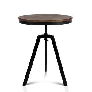 Mefunb Ferrum Adjustable Bar Table – Dark Brown and Black