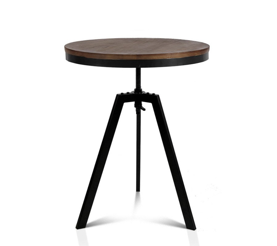 Mefunb Ferrum Adjustable Bar Table – Dark Brown and Black Mefunb Ferrum Adjustable Bar Table – Dark Brown and Black