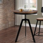 Mefunb Ferrum Adjustable Bar Table – Dark Brown and Black Mefunb Ferrum Adjustable Bar Table – Dark Brown and Black
