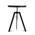 Mefunb Ferrum Adjustable Bar Table – Dark Brown and Black Mefunb Ferrum Adjustable Bar Table – Dark Brown and Black