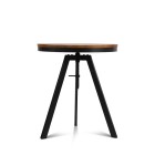 Mefunb Ferrum Adjustable Bar Table – Dark Brown and Black Mefunb Ferrum Adjustable Bar Table – Dark Brown and Black