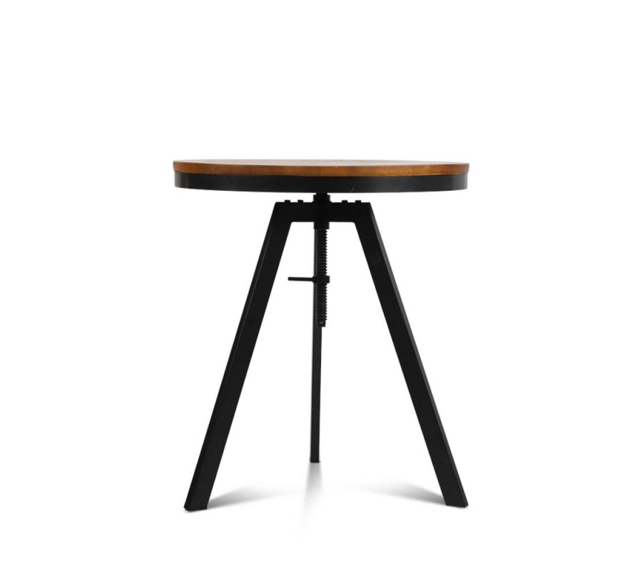 Mefunb Ferrum Adjustable Bar Table – Dark Brown and Black Mefunb Ferrum Adjustable Bar Table – Dark Brown and Black