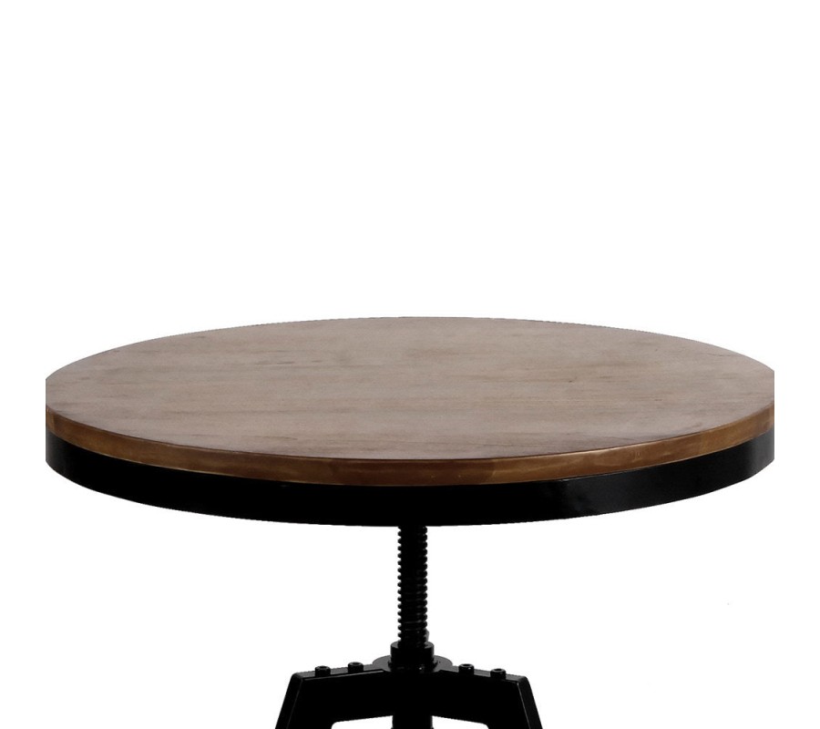 Mefunb Ferrum Adjustable Bar Table – Dark Brown and Black Mefunb Ferrum Adjustable Bar Table – Dark Brown and Black