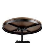 Mefunb Ferrum Adjustable Bar Table – Dark Brown and Black Mefunb Ferrum Adjustable Bar Table – Dark Brown and Black