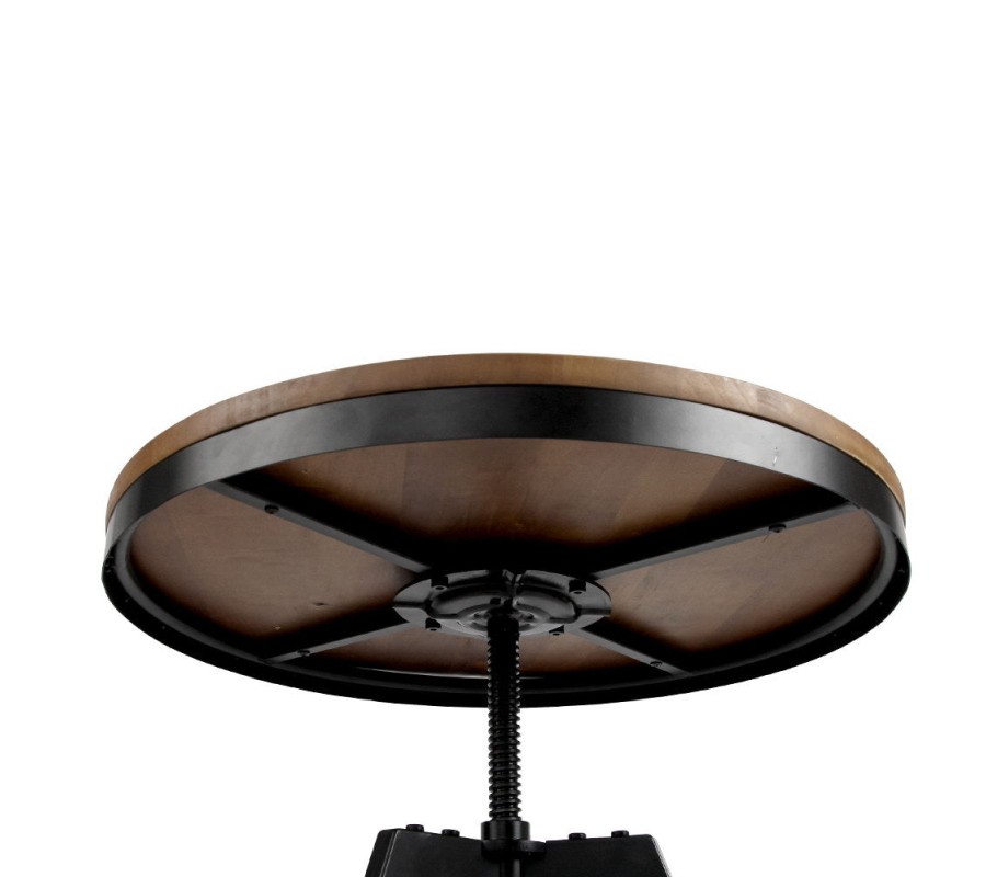 Mefunb Ferrum Adjustable Bar Table – Dark Brown and Black Mefunb Ferrum Adjustable Bar Table – Dark Brown and Black