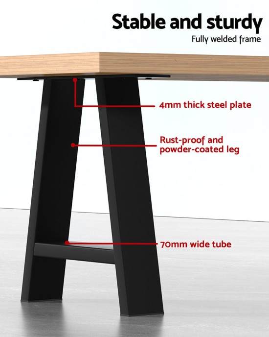 Mefunb Set of 2 Table Legs Coffee Dining Table Legs DIY Metal Leg 40X30cm