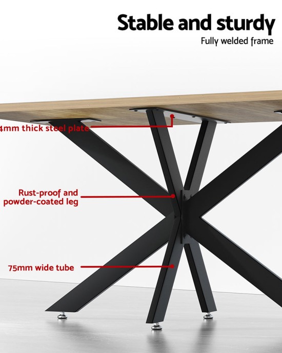 Mefunb Starburst Table Legs Coffee Dining Table Legs DIY Metal Leg 120X68cm