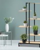 Multi-tier Indoor Outdoor Metal Wooden Plant Stands Garden Shelf Garden Display