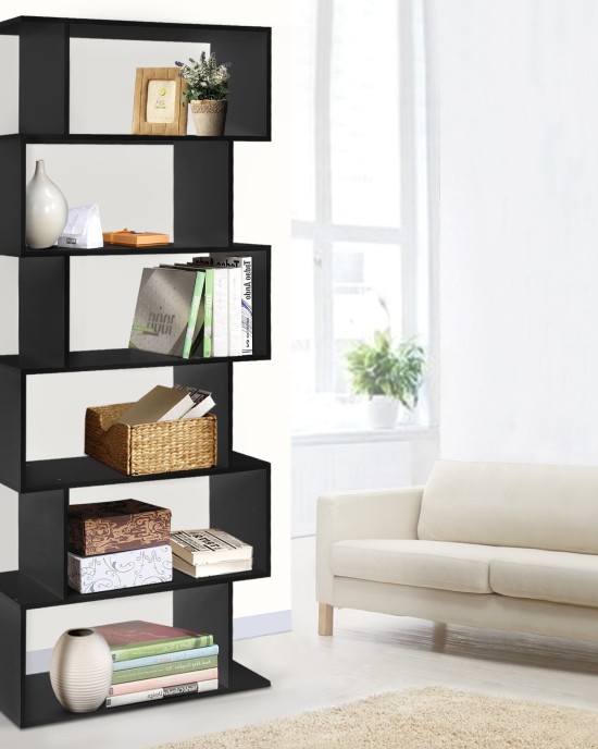 6 Tier Display Shelf – Black