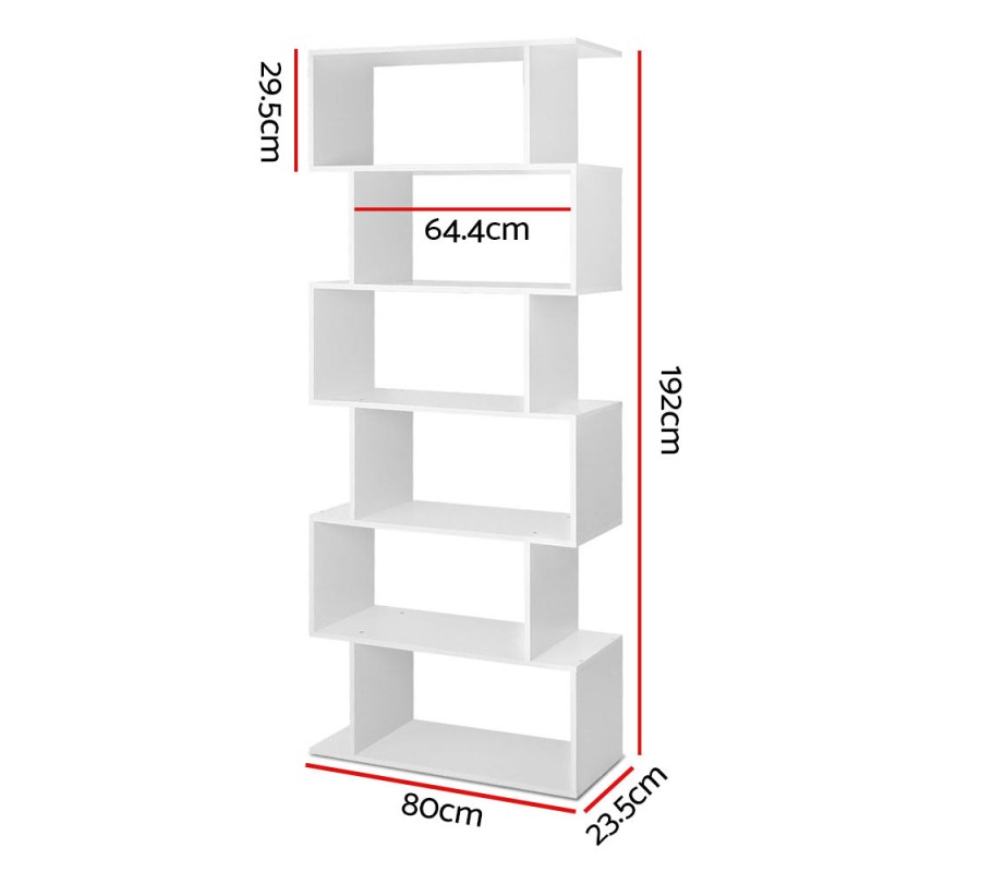 6 Tier Display Shelf – White 6 Tier Display Shelf – White
