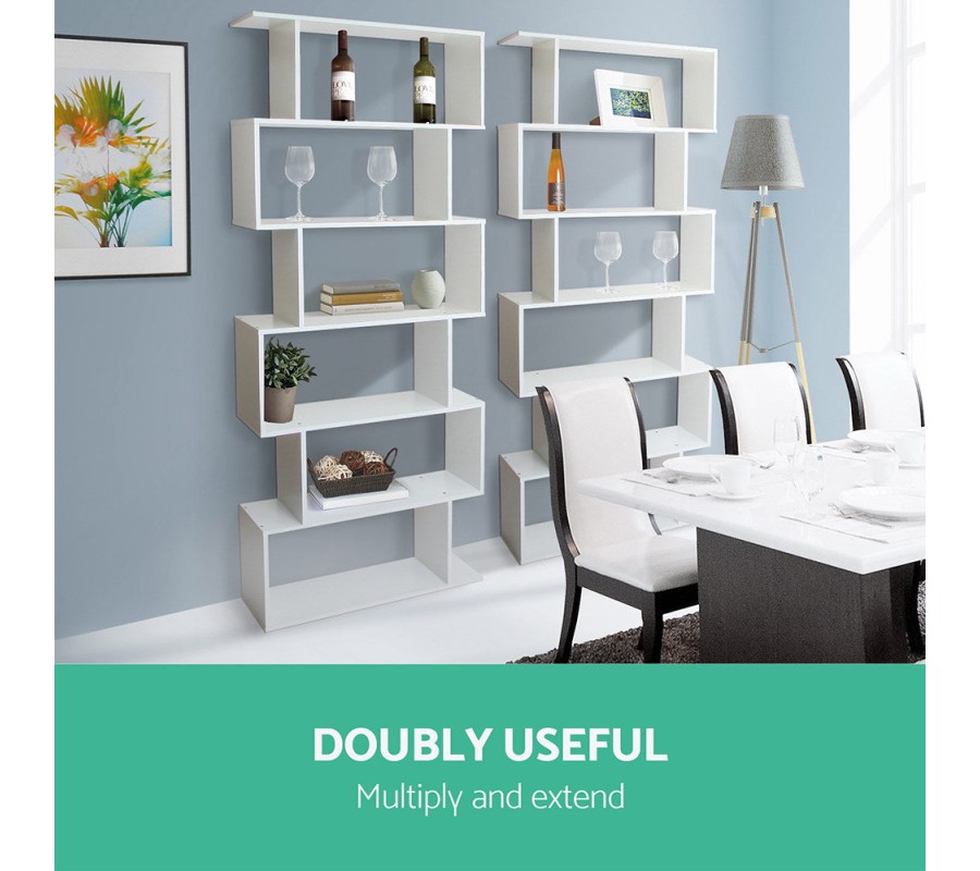 6 Tier Display Shelf – White 6 Tier Display Shelf – White