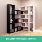 DIY L Shaped Display Shelf – Black DIY L Shaped Display Shelf – Black