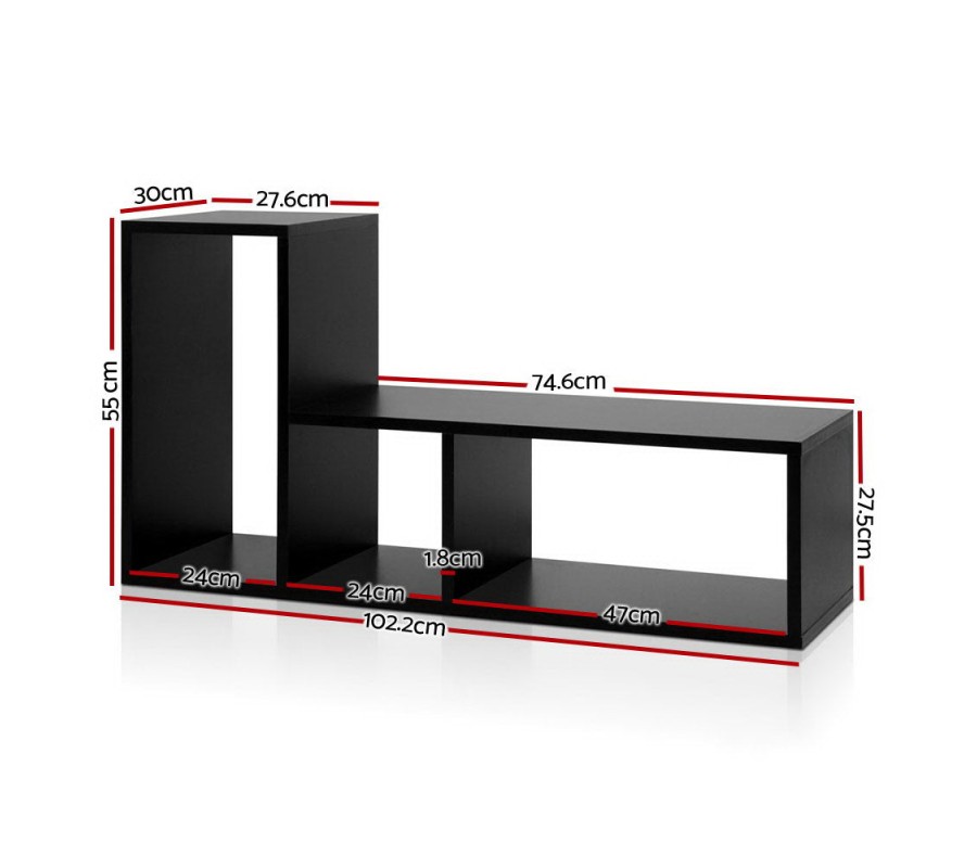 DIY L Shaped Display Shelf – Black DIY L Shaped Display Shelf – Black