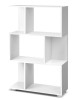 3 Tier Zig Zag Bookshelf – White