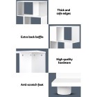 3 Tier Zig Zag Bookshelf – White 3 Tier Zig Zag Bookshelf – White