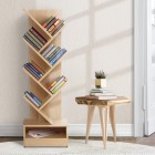 Display Shelf 7-Shelf Tree Bookshelf Book Storage Rack Bookcase Natural Display Shelf 7-Shelf Tree Bookshelf Book Storage Rack Bookcase Natural