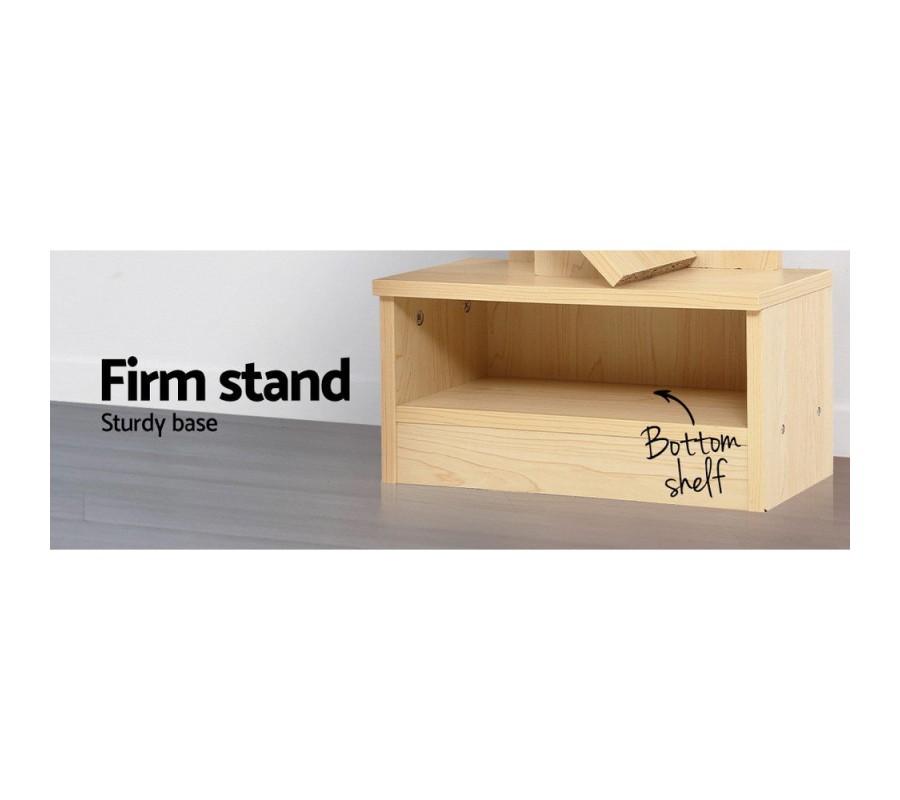Display Shelf 7-Shelf Tree Bookshelf Book Storage Rack Bookcase Natural Display Shelf 7-Shelf Tree Bookshelf Book Storage Rack Bookcase Natural