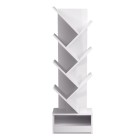 Display Shelf 7-Shelf Tree Bookshelf Book Storage Rack Bookcase White Display Shelf 7-Shelf Tree Bookshelf Book Storage Rack Bookcase White
