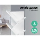 Display Shelf 7-Shelf Tree Bookshelf Book Storage Rack Bookcase White Display Shelf 7-Shelf Tree Bookshelf Book Storage Rack Bookcase White