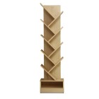 Display Shelf 9-Shelf Tree Bookshelf Book Storage Rack Bookcase Natural Display Shelf 9-Shelf Tree Bookshelf Book Storage Rack Bookcase Natural