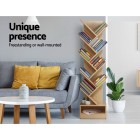 Display Shelf 9-Shelf Tree Bookshelf Book Storage Rack Bookcase Natural Display Shelf 9-Shelf Tree Bookshelf Book Storage Rack Bookcase Natural