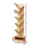 Display Shelf 9-Shelf Tree Bookshelf Book Storage Rack Bookcase Natural