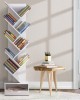 Display Shelf 9-Shelf Tree Bookshelf Book Storage Rack Bookcase White