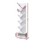 Display Shelf 9-Shelf Tree Bookshelf Book Storage Rack Bookcase White Display Shelf 9-Shelf Tree Bookshelf Book Storage Rack Bookcase White