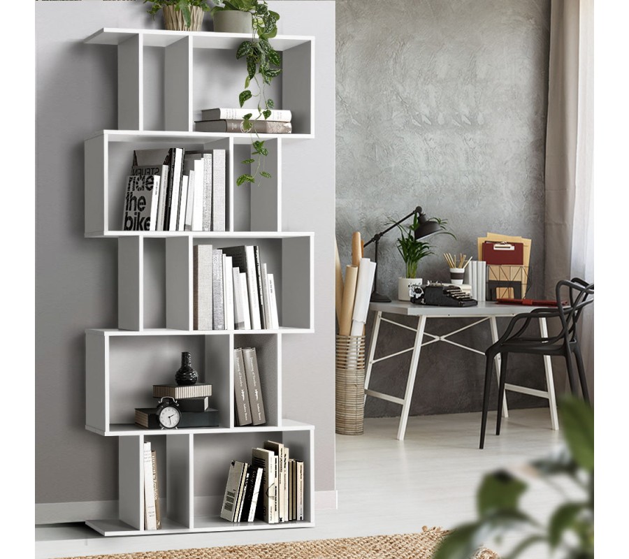 5 Tier Bookshelf Display Shelf CD Cabinet Bookcase Stand Storage White 5 Tier Bookshelf Display Shelf CD Cabinet Bookcase Stand Storage White