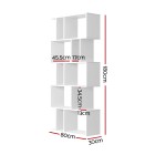 5 Tier Bookshelf Display Shelf CD Cabinet Bookcase Stand Storage White 5 Tier Bookshelf Display Shelf CD Cabinet Bookcase Stand Storage White